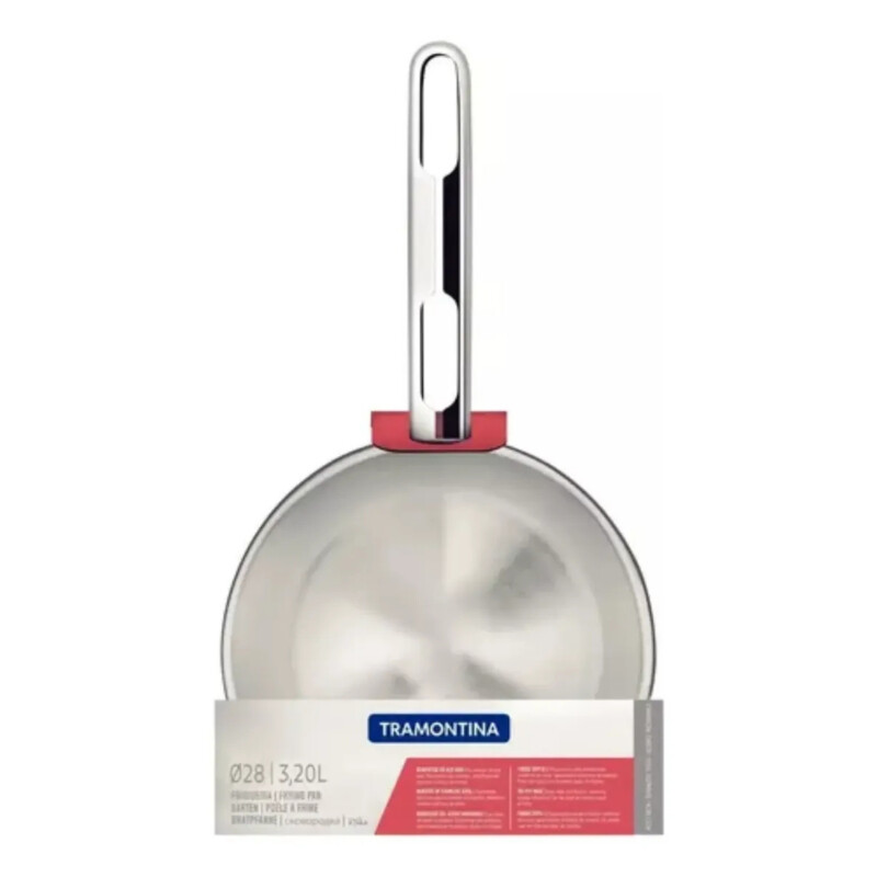 Sartén Tramontina Allegra en acero inox 28 cm Sartén Tramontina Allegra en acero inox 28 cm