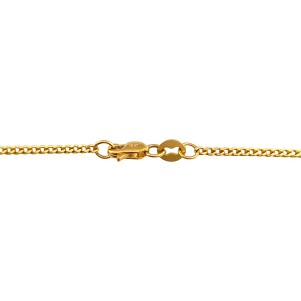 Cadena oro barbada fina-Oro 18k -Sin Piedra-CD9503 sinpiedra