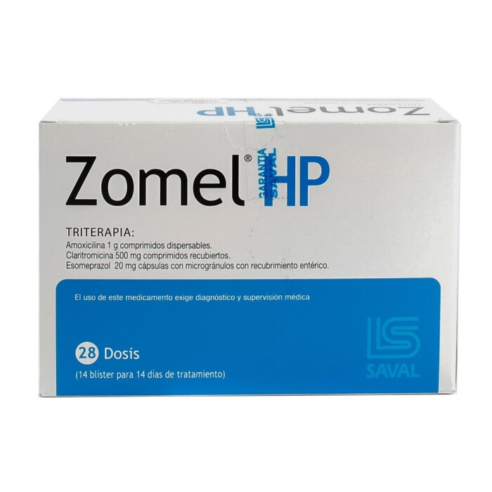 ZOMEL HP TRITERAPIA CJ X 28 DOSIS única