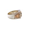 Anillo Mesa-Plata y Oro-Piedra Onix-AN5175 conpiedra
