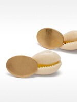 Pendientes Con Conchas blanco