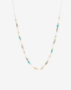 Collares Cortos Canutillos Collar Con Beads - Combinacion Multicolor