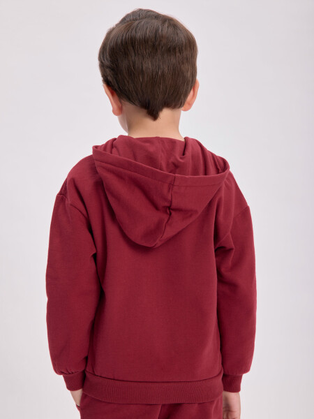 Campera deportiva básica Bordó