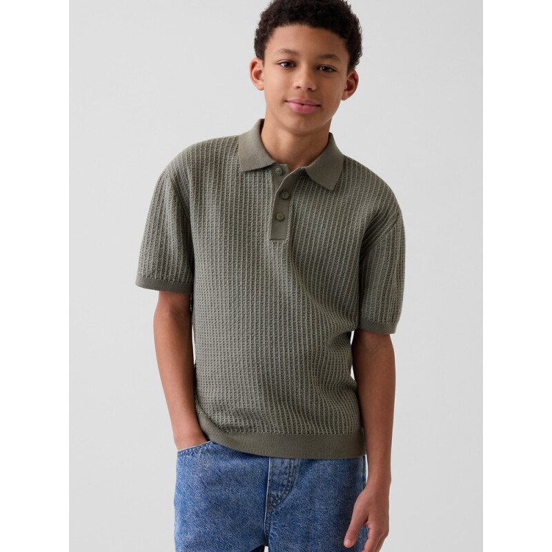 SS GRID POLO SWTR MESCULEN GREEN
