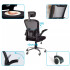 Silla De Escritorio Ergonómica Negra Con Tapizado De Malla SILLA RESPALDO ALTO 3D MESH APOYACABEZA