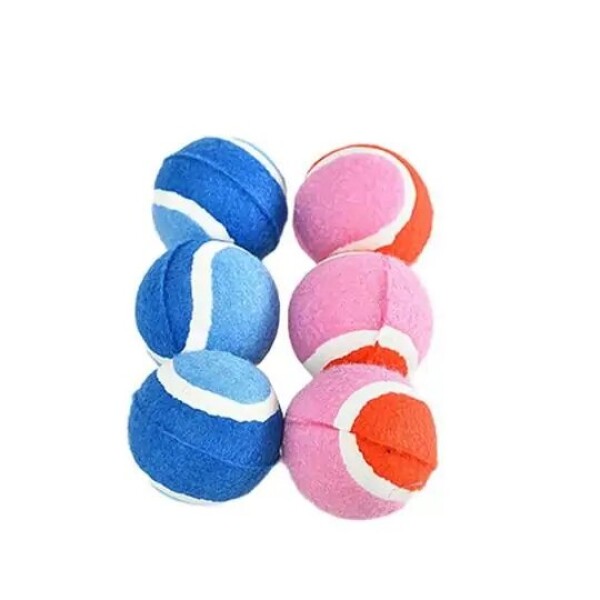 Set pelotas para mascota 3 pcs azul