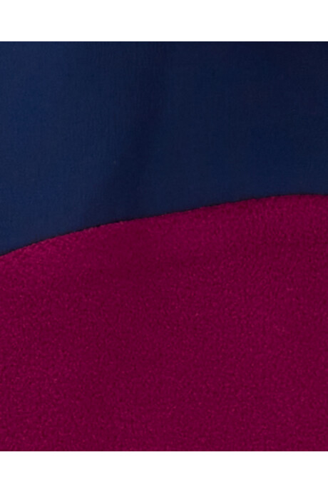 Campera de micropolar, diseño colorblock Sin color