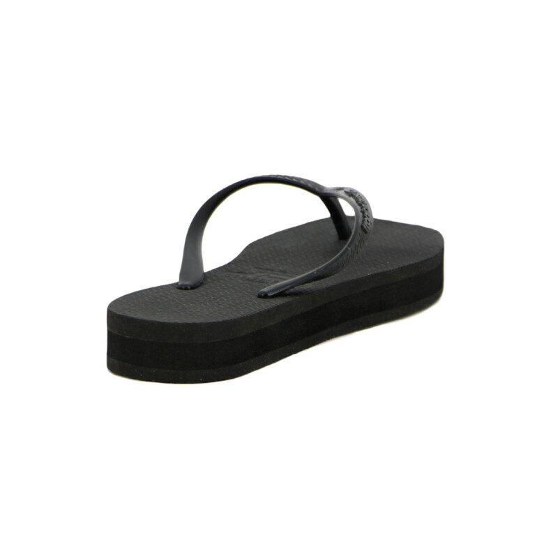 Tropical Brasil Ojota Quadradiha Flattaform De Mujer - Negro Negro