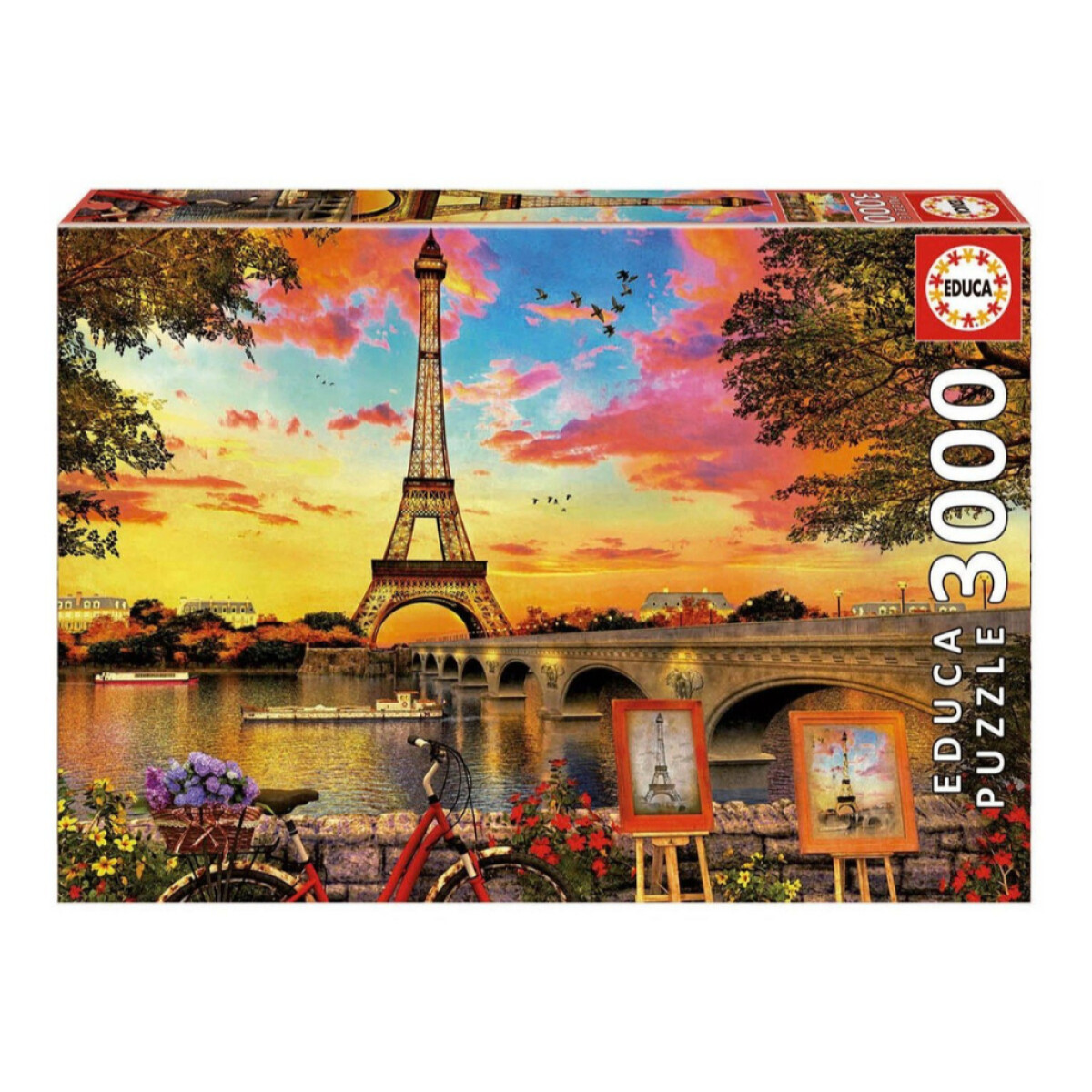 Puzzle Rompecabeza Educa Atardecer En Paris 3000 Piezas 