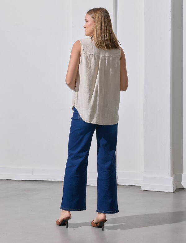 Camisa Lino BEIGE
