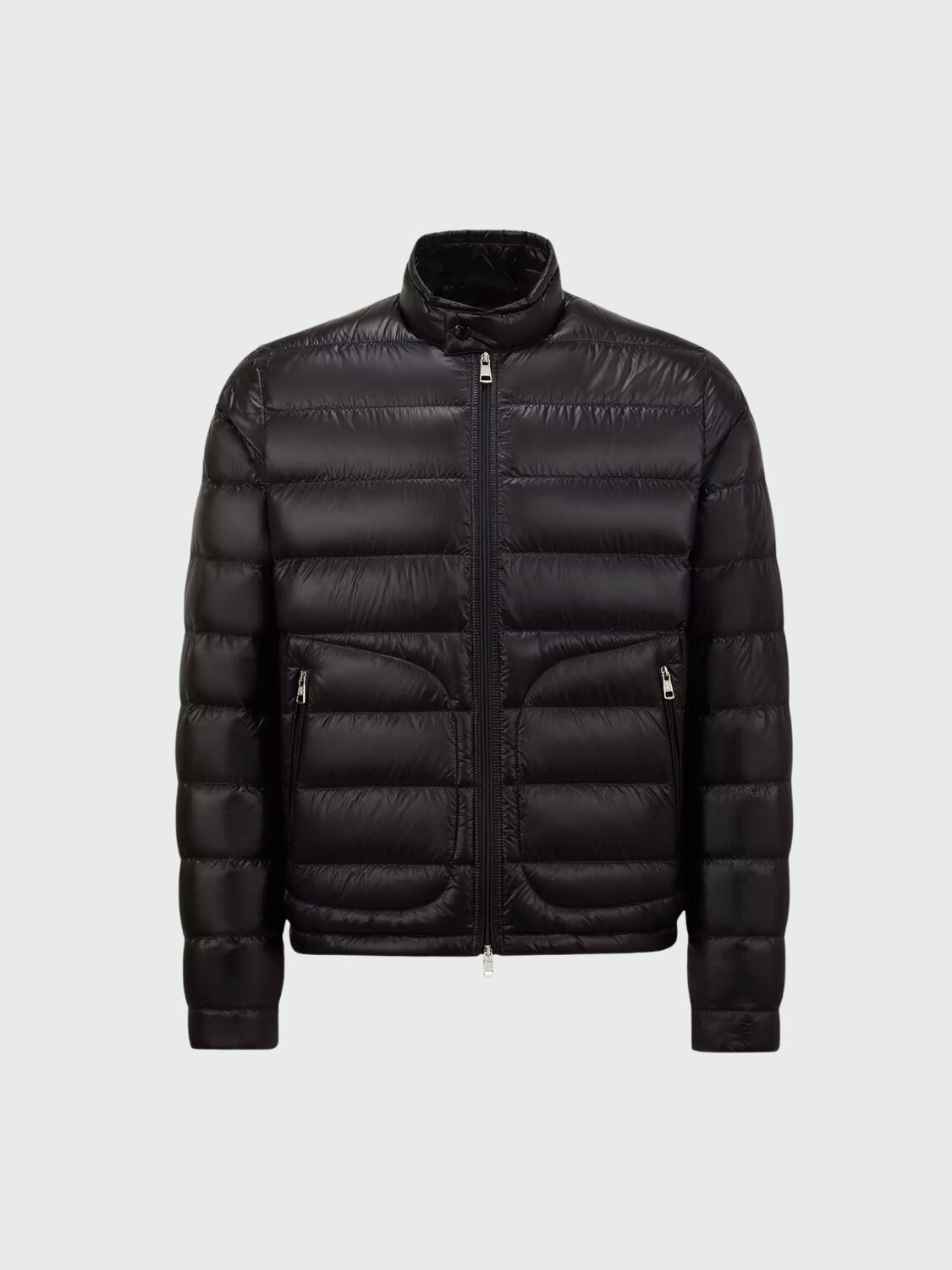MONCLER - CAMPERA CORTA ACORUS DE PLUMAS Negro
