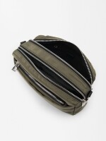 Bolso Bandolera Con Bolso Extraíble caqui