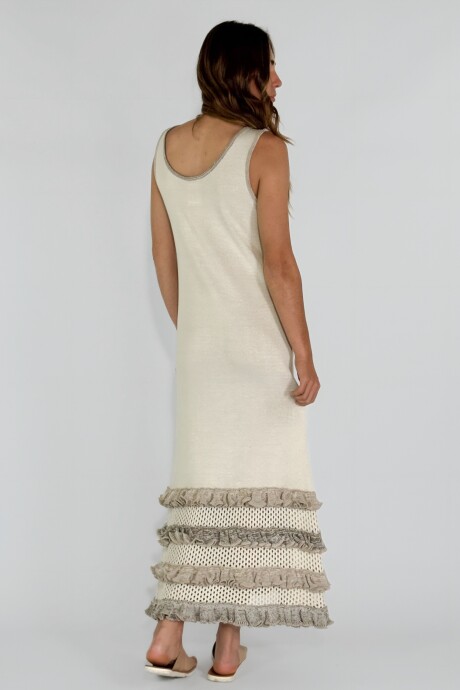 VESTIDO ALMENDRA Beige