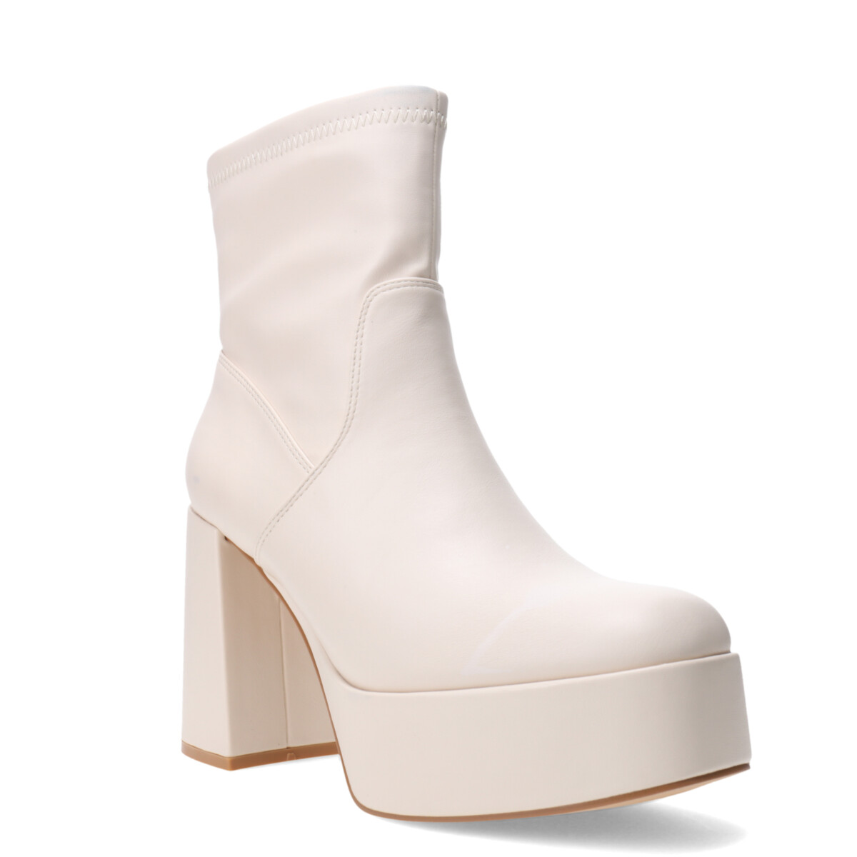 Bota PLACID con simil cuero elastizado MissCarol - Off White 