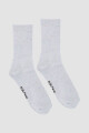 Medias morley jaspeadas Gris melange