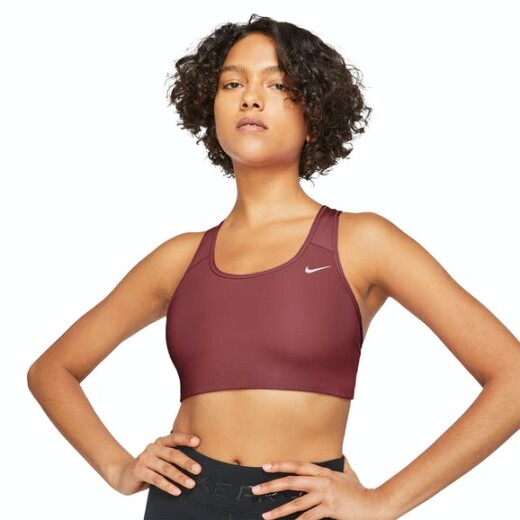 Top Nike Training Dama Swoosh Bra Non Pad Canyon Rust/(White) Color Único