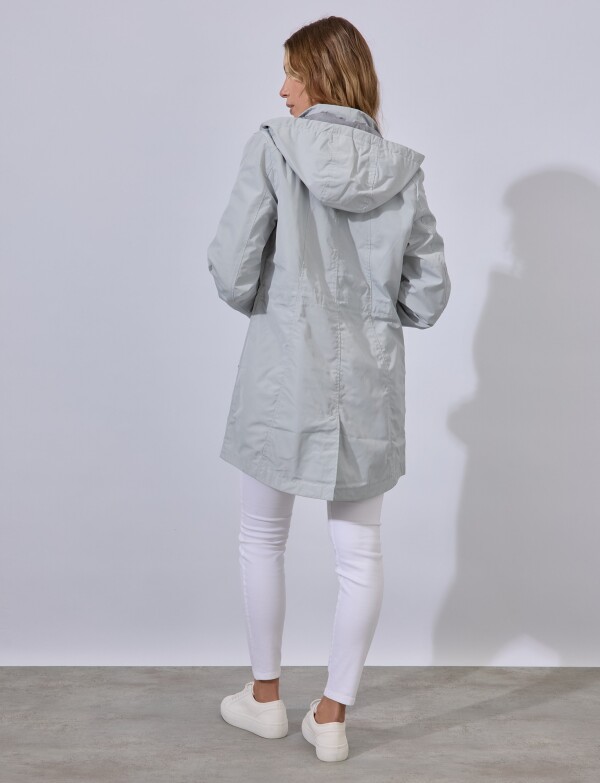 Gabardina Impermeable GRIS CLARO