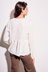 Blusa Viscosa Bordada Nacar