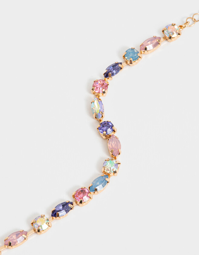 Pulseras Flexibles Con strass Pulsera Flexible Con Strass - Dorado