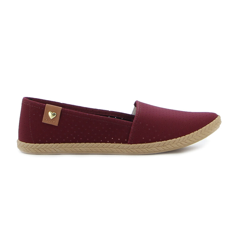 Moleca Zapatilla Casual de Dama Calada Vino
