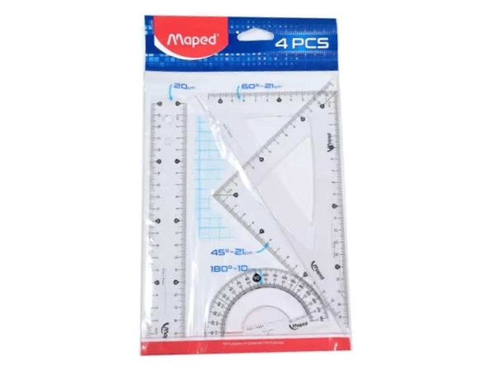 JUEGO DE GEOMETRIA MAPED 20 CMS 