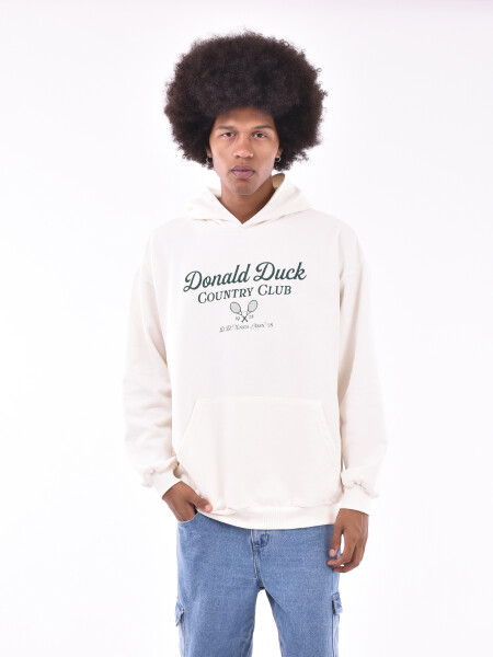 HOODIE DONALD SPORTS OFF WHITE