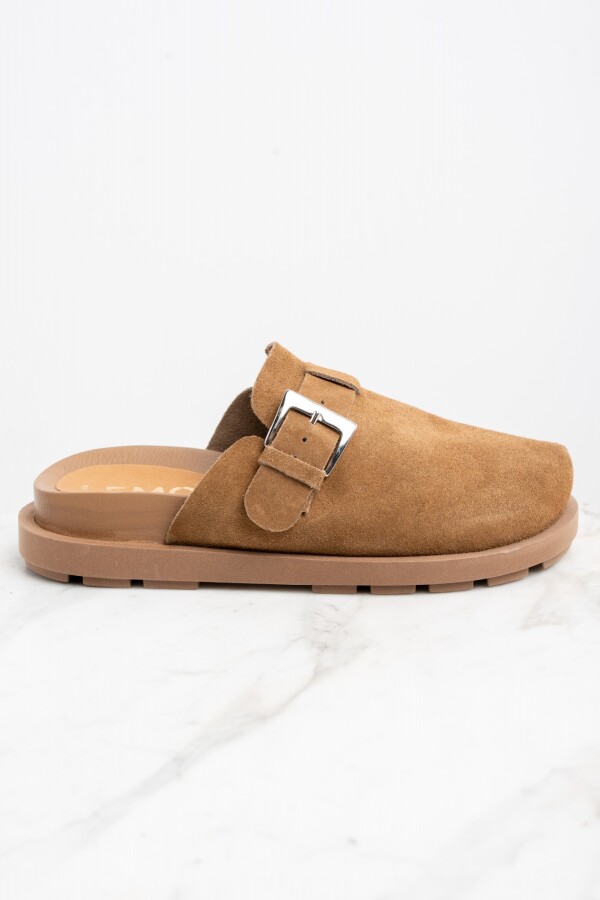 Zueco Gamuza Camel