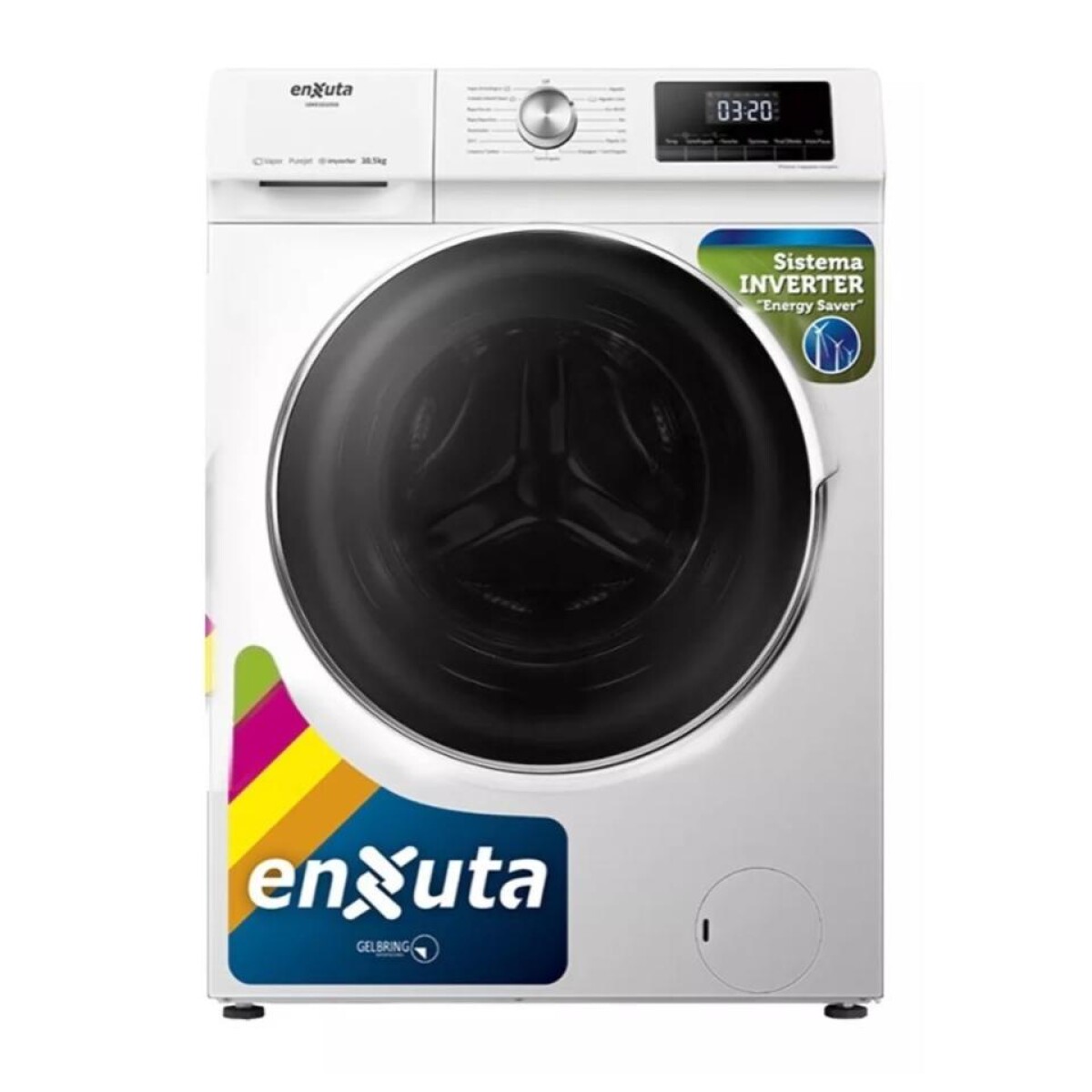 OUTLET - Lavarropas Automático ENXUTA LENX161050 Carga Frontal 10Kg 