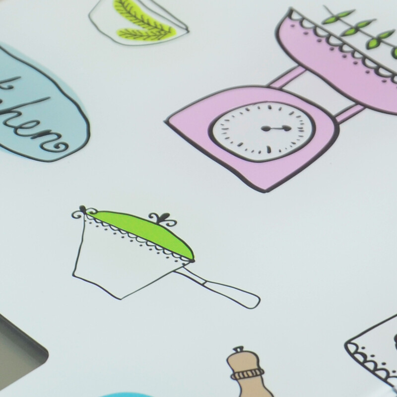 Balanza de cocina digital con diseños joie BLANCO