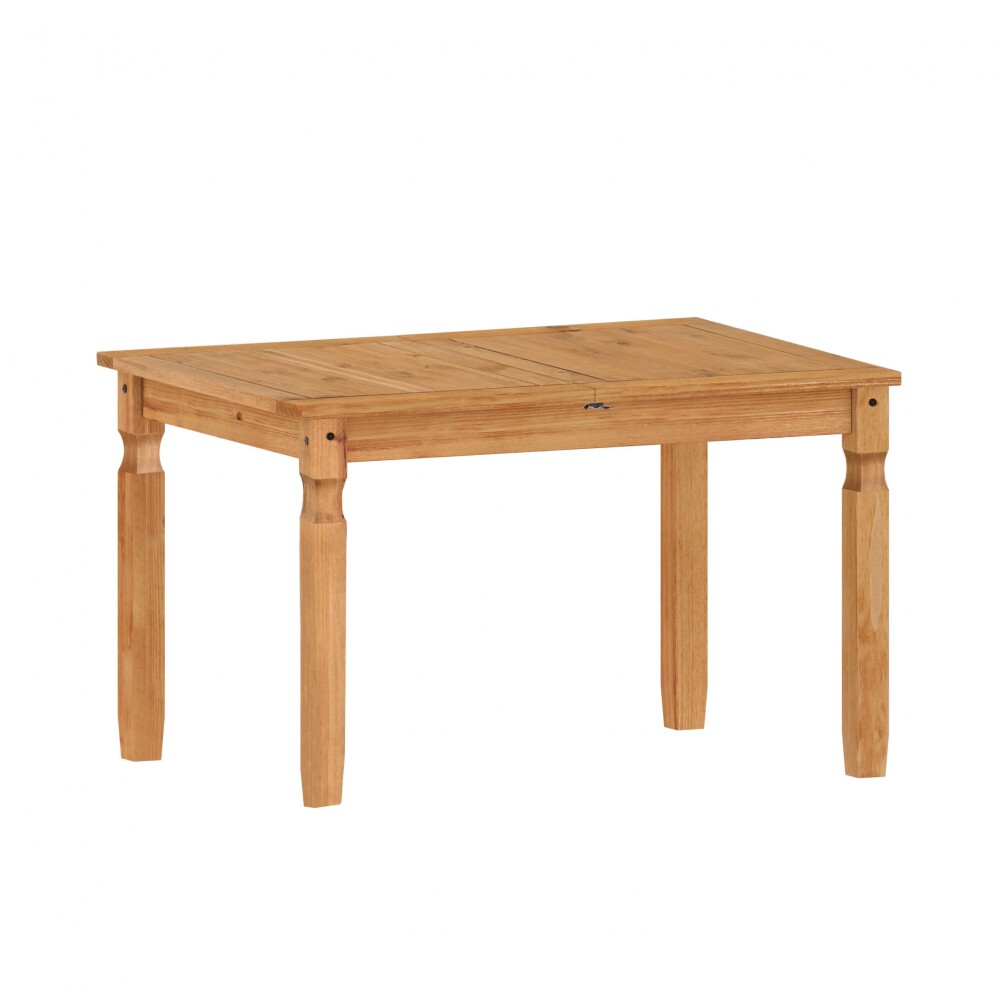 Mesa de comedor Extensible 4 Sillas - Madera maciza 120 a 160 cm Natural