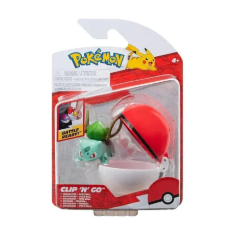 Figura Pokémon Clip 'N' Go - Bulbasaur y Poke Ball Figura Pokémon Clip 'N' Go - Bulbasaur y Poke Ball