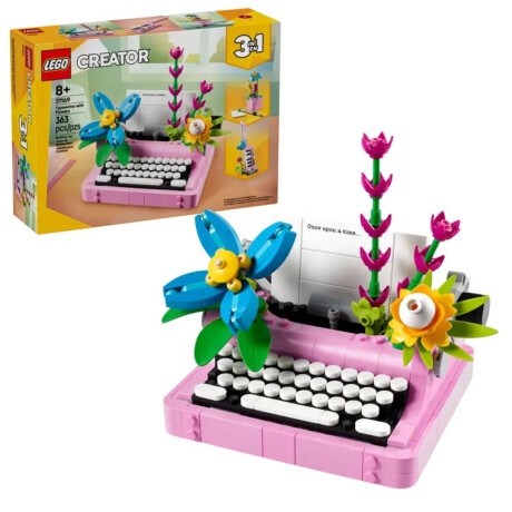 Lego Maquina de escribir con Flores 3 en 1 363 Piezas 8+ Lego Boys