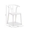 Silla Wishbone de jardin Blanco