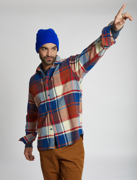 Sobrecamisa franela multicolor