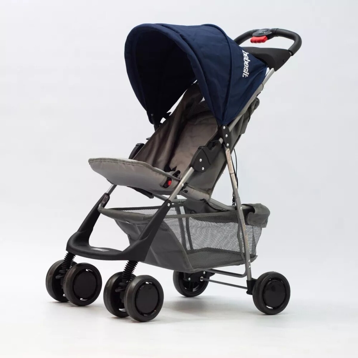 Cochecito de Paseo Convertible En Cuna Con Capota - Tinok - Azul Oscuro 