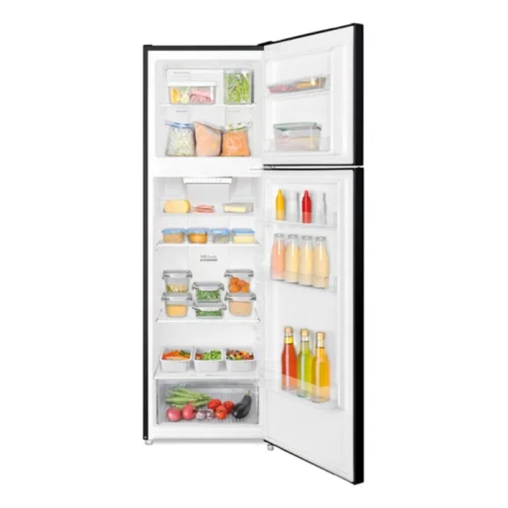 REFRIGERADOR FRIO SECO 248L 2 PUERTAS NEGRO - DISPENSADOR negro