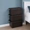 Set x3 Caja organizadora 70lts con tapa NEGRO