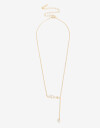Cadena Corta con Dije Cubic zirconia Collar Con Dije Cubic Zirconia - Dorado