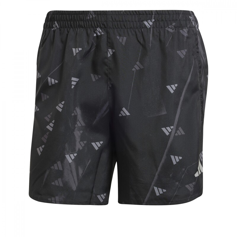 Pantalón Corto Run It Brand Love de Hombre Negro