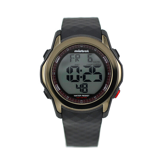 Reloj Mistral Deportivo Silicona Negro 0