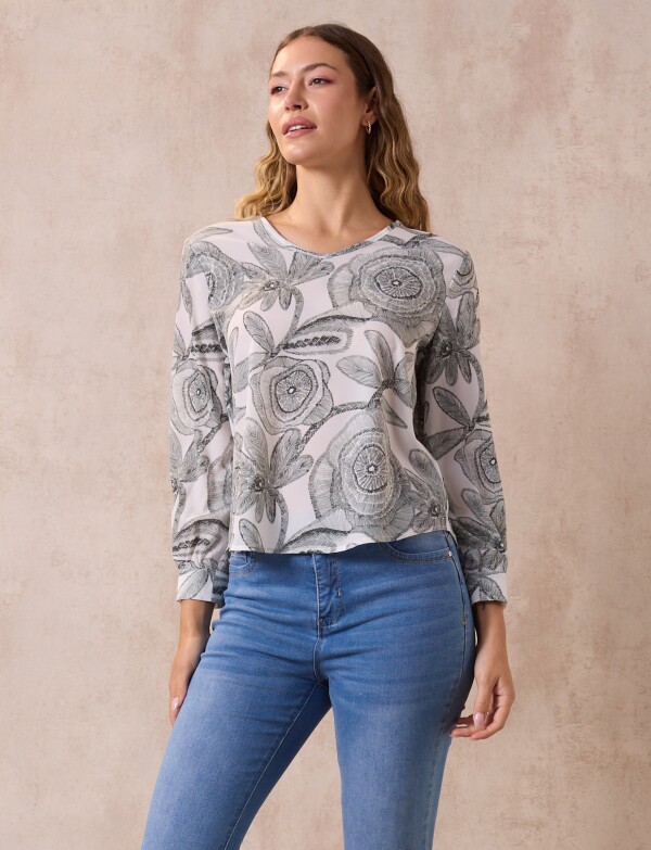 Blusa Gasa VERDE/MULTI