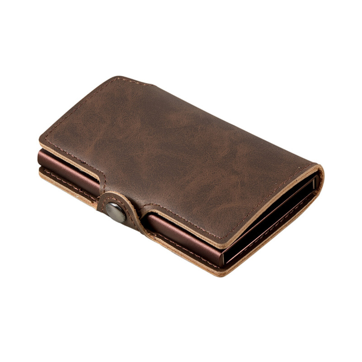 Billetera Color Marrón Con Protección Rfid 