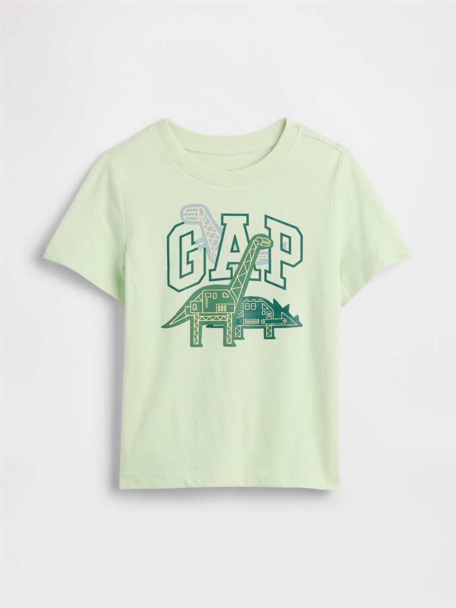 Remera Logo Gap Toddler Niño - Pod Green 