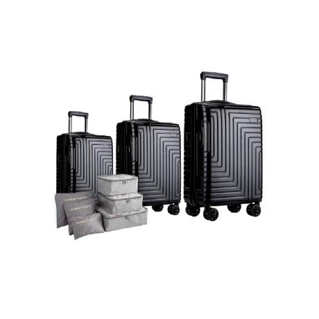 Set de 3 Valijas de Mano Rígidas Negro