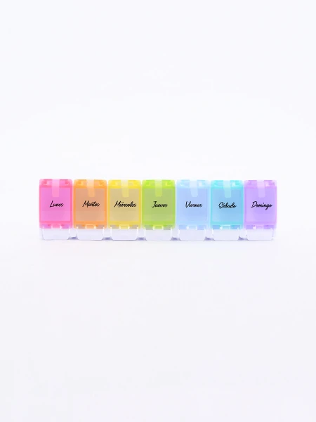 PASTILLERO SEMANAL MULTICOLOR