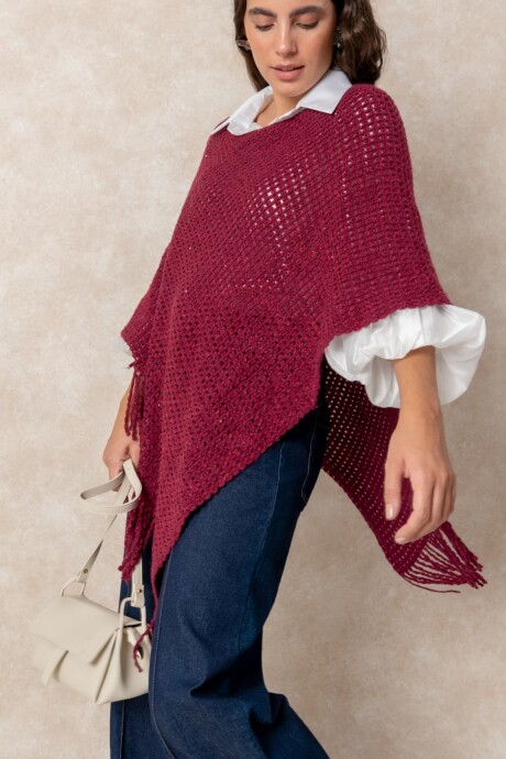 PONCHO HONOR Magenta