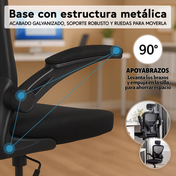 Silla De Escritorio Ergonomica Con Apoya Brazos Ajustables Oficina Ejecutiva Imback Silla De Escritorio Ergonomica Con Apoya Brazos Ajustables Oficina Ejecutiva Imback
