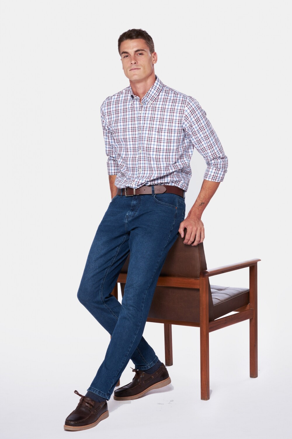 PANTALÓN DE JEAN SKINNY Azul Oscuro
