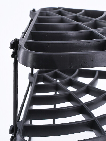 SOPORTE ESQUINERO PARA PLATOS NEGRO