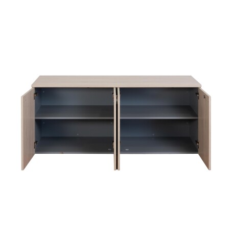ARMARIO BAJO MADERA GRIS WORK 4 PUERTAS